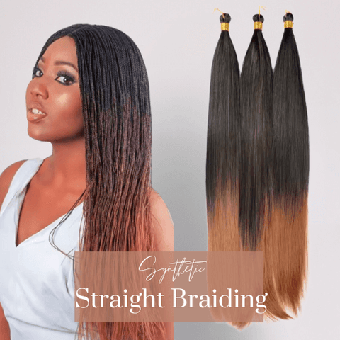 Fibre braiding hair -Silky Straight