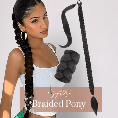 Fibre braiding hair - Braid Elastic Pony
