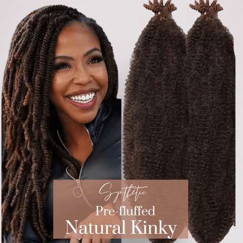 Fibre braiding hair -Kinky